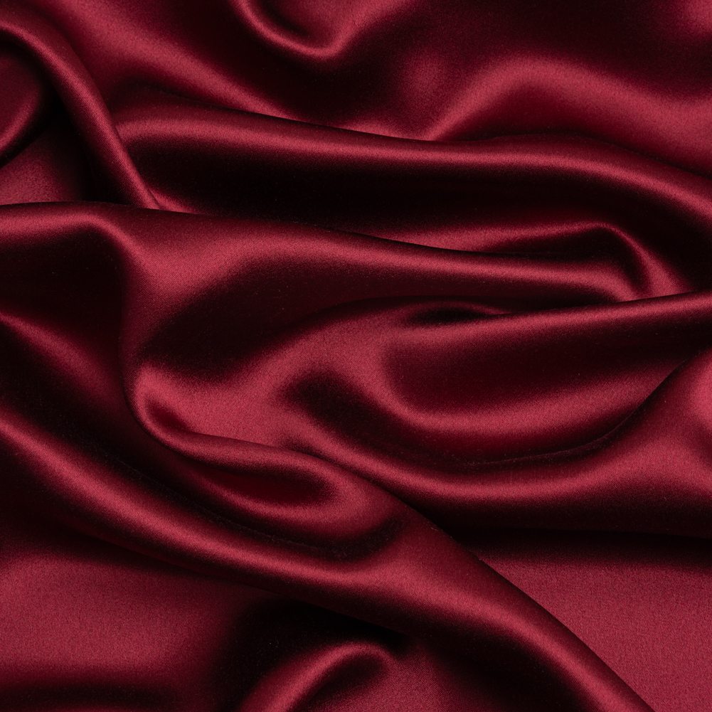 Silk Crepe Back Satin – Maroon – Premium Collection Silk Crepe Back Satin – Maroon – Premium Collection