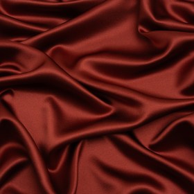 Silk Crepe Back Satin – Mahogany – Premium Collection Silk Crepe Back Satin – Mahogany – Premium Collection