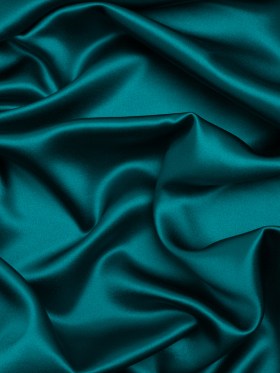 Silk Crepe Back Satin – Deep Teal – Premium Collection Silk Crepe Back Satin – Deep Teal – Premium Collection
