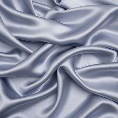 Silk Crepe Back Satin – Icelandic Blue – Premium Collection Silk Crepe Back Satin – Icelandic Blue – Premium Collection