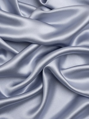 Silk Crepe Back Satin – Icelandic Blue – Premium Collection Silk Crepe Back Satin – Icelandic Blue – Premium Collection