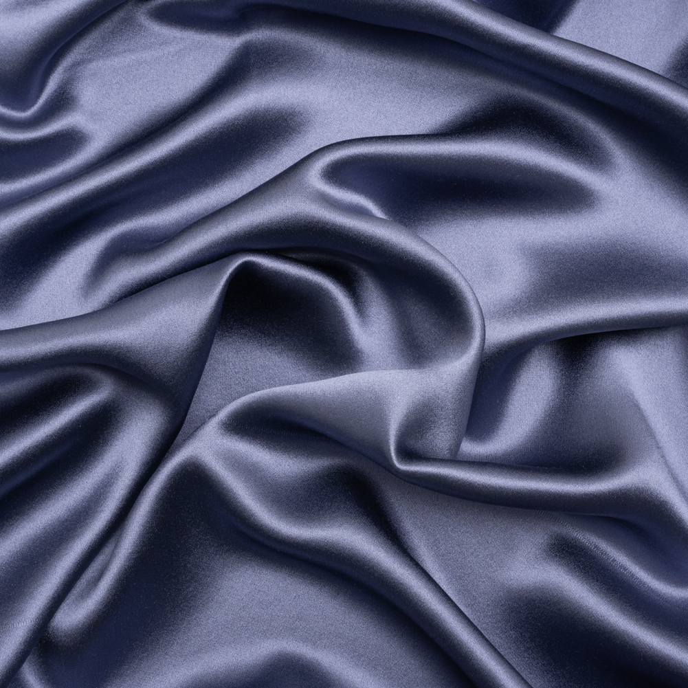 Silk Crepe Back Satin – Infinity Blue – Premium Collection Silk Crepe Back Satin – Infinity Blue – Premium Collection