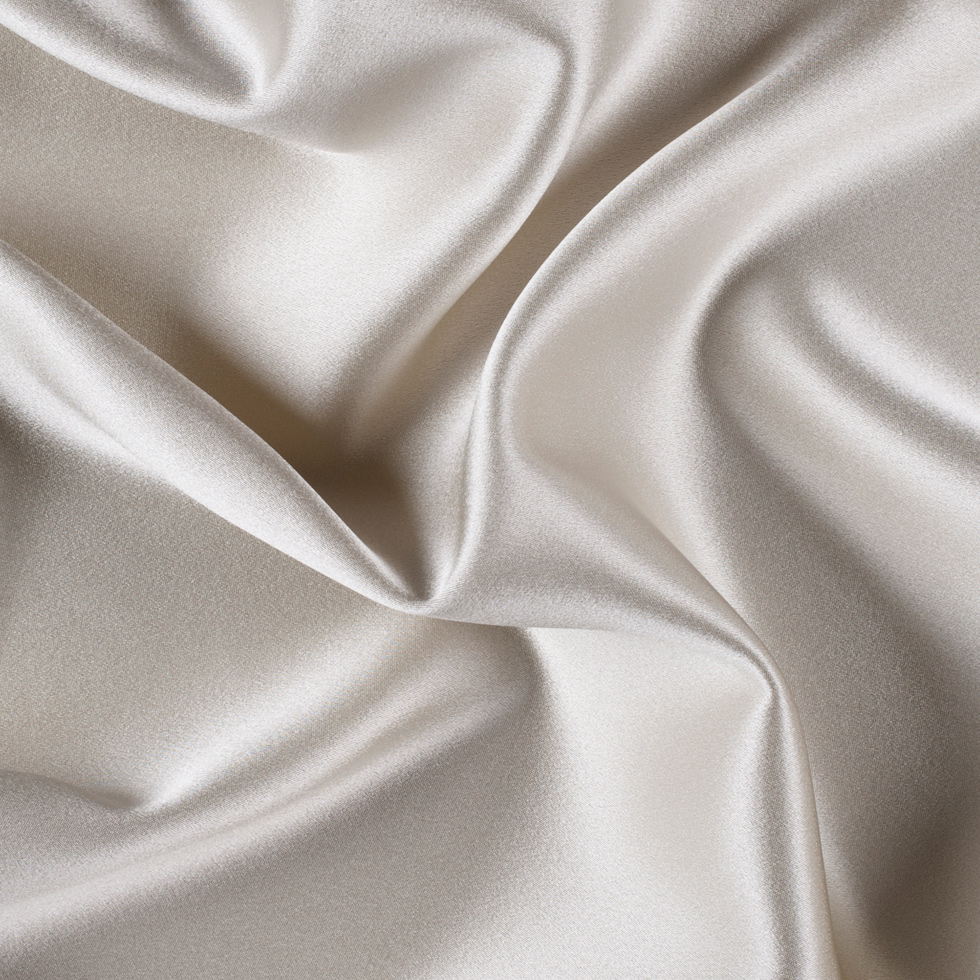 Silk Crepe Back Satin – Ivory – Premium Collection Silk Crepe Back Satin – Ivory – Premium Collection