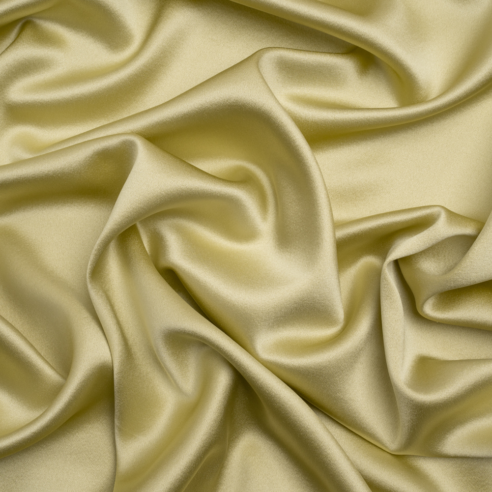 Silk Crepe Back Satin – Linden Green – Premium Collection Silk Crepe Back Satin – Linden Green – Premium Collection