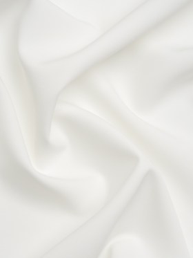 Stretch Recycled Polyester 4-Ply Crepe – Off White – Premium Collection Stretch Recycled Polyester 4-Ply Crepe – Off White – Premium Collection