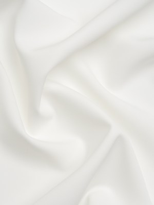 Stretch Recycled Polyester 4-Ply Crepe – Off White – Premium Collection Stretch Recycled Polyester 4-Ply Crepe – Off White – Premium Collection