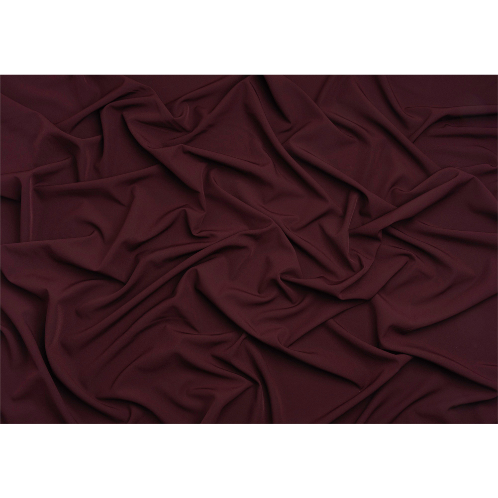 Stretch Recycled Polyester 4-Ply Crepe – Burgundy – Premium Collection Stretch Recycled Polyester 4-Ply Crepe – Burgundy – Premium Collection