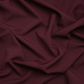 Stretch Recycled Polyester 4-Ply Crepe – Burgundy – Premium Collection Stretch Recycled Polyester 4-Ply Crepe – Burgundy – Premium Collection