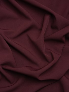 Stretch Recycled Polyester 4-Ply Crepe – Burgundy – Premium Collection Stretch Recycled Polyester 4-Ply Crepe – Burgundy – Premium Collection