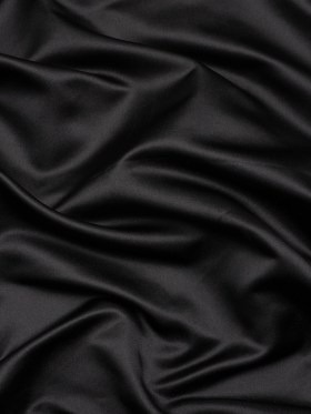 Silk Duchesse Satin – Black – Premium Collection Silk Duchesse Satin – Black – Premium Collection