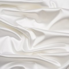 Stretch Satin Made in Italy – Swan White with White Backing – Premium Collection Stretch Satin Made in Italy – Swan White with White Backing – Premium Collection