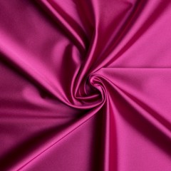 Stretch Satin Made in Italy – Raspberry with Black Backing – Premium Collection Stretch Satin Made in Italy – Raspberry with Black Backing – Premium Collection