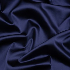 Stretch Satin Made in Italy – Navy with Black Backing – Premium Collection Stretch Satin Made in Italy – Navy with Black Backing – Premium Collection