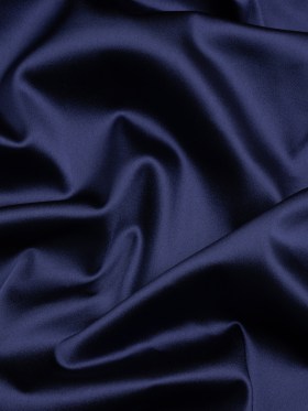 Stretch Satin Made in Italy – Navy with Black Backing – Premium Collection Stretch Satin Made in Italy – Navy with Black Backing – Premium Collection