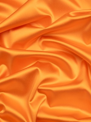 Stretch Satin Made in Italy – Orange with Peach Backing – Premium Collection Stretch Satin Made in Italy – Orange with Peach Backing – Premium Collection
