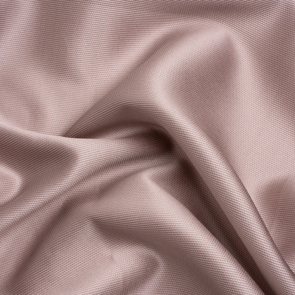 Polyester and Silk Mikado Pique Made in Italy – Deauville Mauve – Premium Collection Polyester and Silk Mikado Pique Made in Italy – Deauville Mauve – Premium Collection
