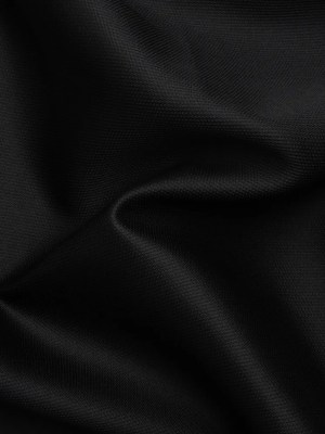 Polyester and Silk Mikado Pique Made in Italy – Black – Premium Collection Polyester and Silk Mikado Pique Made in Italy – Black – Premium Collection