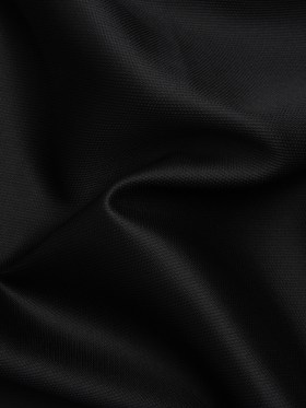 Polyester and Silk Mikado Pique Made in Italy – Black – Premium Collection Polyester and Silk Mikado Pique Made in Italy – Black – Premium Collection