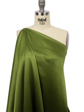 Silk Charmeuse 44″ – Pesto Green – Premium Collection Silk Charmeuse 44″ – Pesto Green – Premium Collection