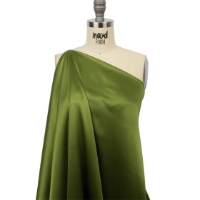 Silk Charmeuse 44″ – Pesto Green – Premium Collection Silk Charmeuse 44″ – Pesto Green – Premium Collection