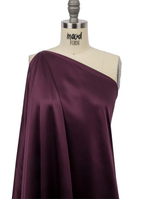 Silk Charmeuse 44″ – Eggplant – Premium Collection Silk Charmeuse 44″ – Eggplant – Premium Collection