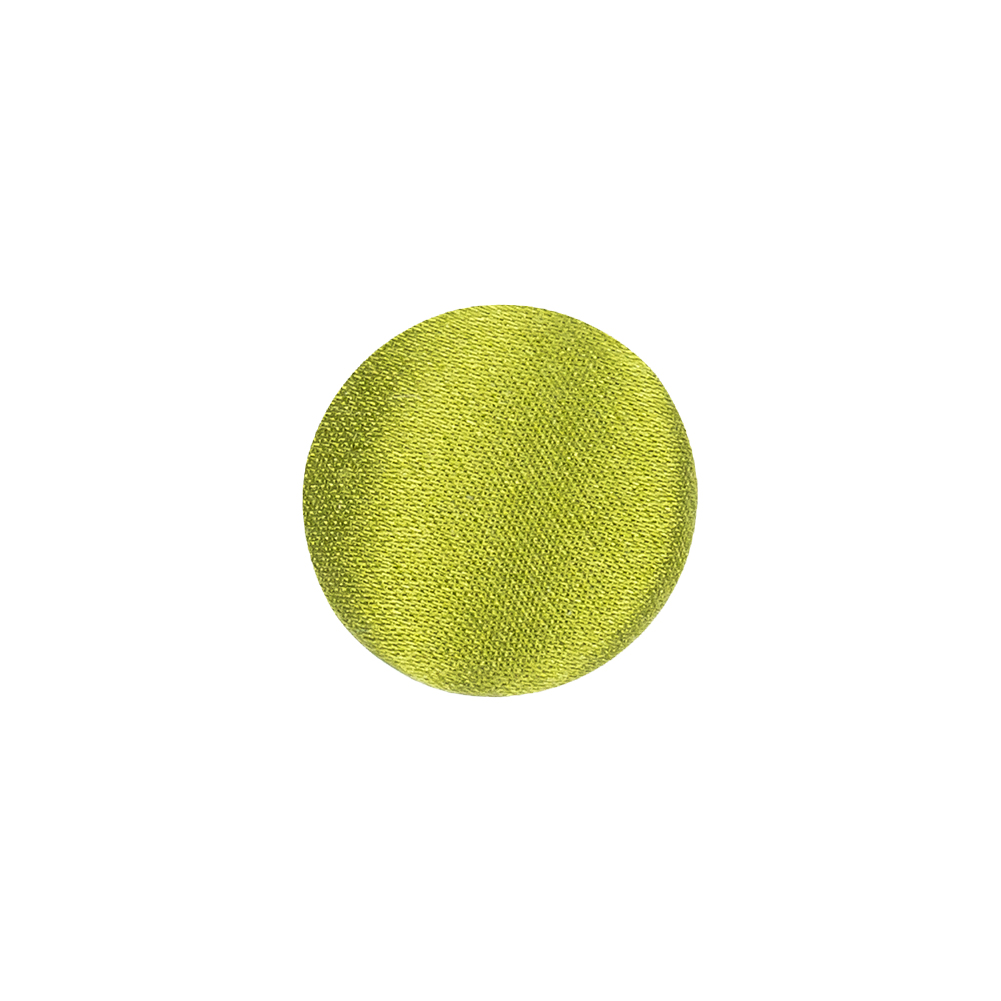 Mood Exclusive Peridot Silk Covered Button – 24L/15mm Mood Exclusive Peridot Silk Covered Button – 24L/15mm