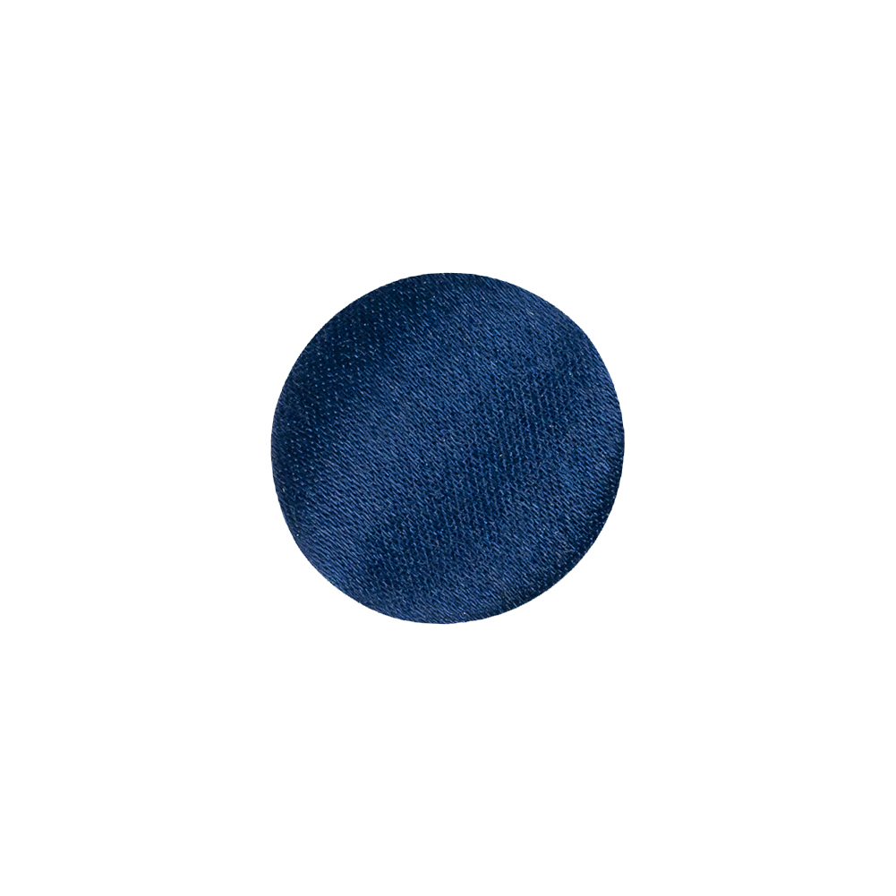 Mood Exclusive Estate Blue Silk Covered Button – 24L/15mm Mood Exclusive Estate Blue Silk Covered Button – 24L/15mm