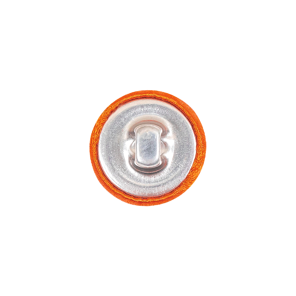 Mood Exclusive Burnt Orange Silk Covered Button – 24L/15mm Mood Exclusive Burnt Orange Silk Covered Button – 24L/15mm