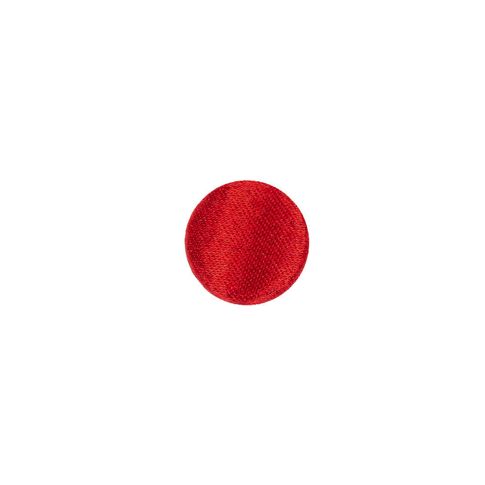Mood Exclusive Red Silk Covered Button – 16L/10mm Mood Exclusive Red Silk Covered Button – 16L/10mm