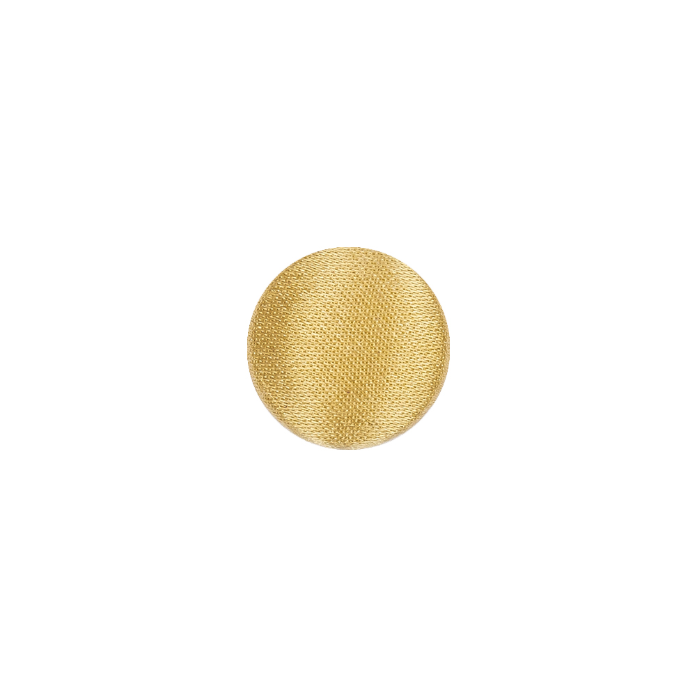 Mood Exclusive Gold Silk Covered Button – 18L/11.5mm Mood Exclusive Gold Silk Covered Button – 18L/11.5mm