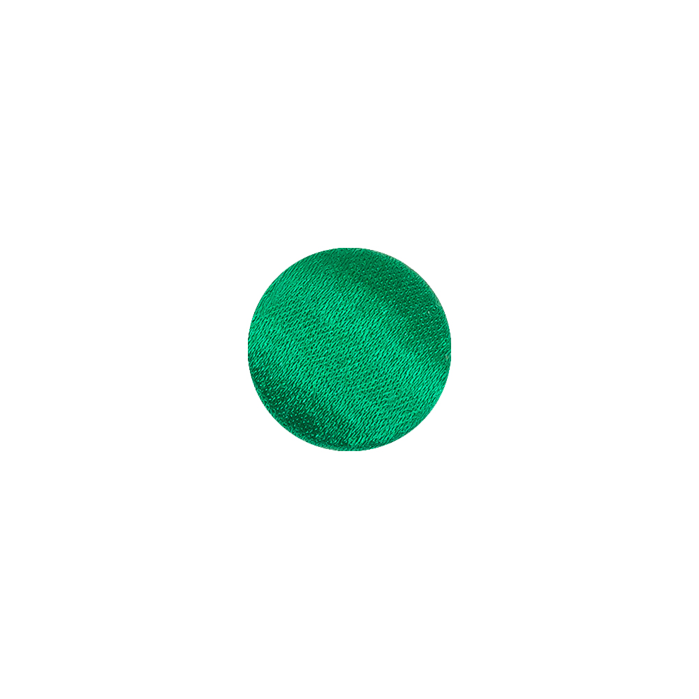 Mood Exclusive Kelly Green Silk Covered Button – 18L/11.5mm Mood Exclusive Kelly Green Silk Covered Button – 18L/11.5mm