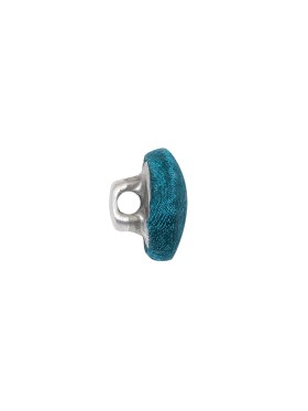 Mood Exclusive Deep Teal Silk Covered Button – 18L/11.5mm Mood Exclusive Deep Teal Silk Covered Button – 18L/11.5mm