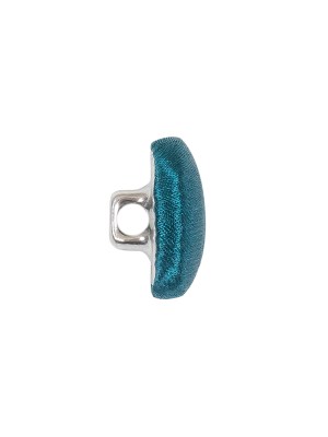 Mood Exclusive Deep Teal Silk Covered Button – 24L/15mm Mood Exclusive Deep Teal Silk Covered Button – 24L/15mm