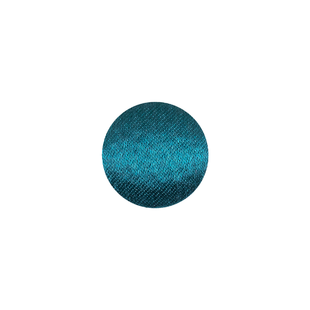 Mood Exclusive Deep Teal Silk Covered Button – 20L/12.5mm Mood Exclusive Deep Teal Silk Covered Button – 20L/12.5mm