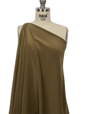 Silk Crepe de Chine – Fir Green – Premium Collection Silk Crepe de Chine – Fir Green – Premium Collection