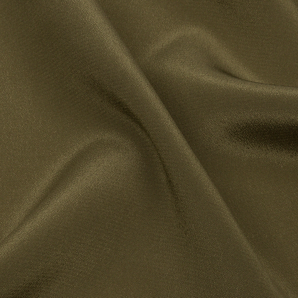 Silk Crepe de Chine – Olive Green – Premium Collection Silk Crepe de Chine – Olive Green – Premium Collection