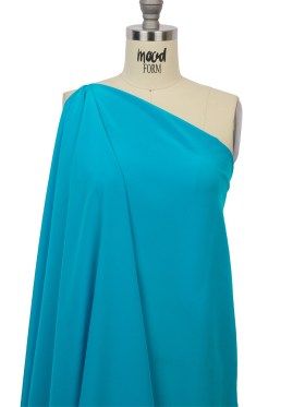 Silk Crepe de Chine – Horizon Blue – Premium Collection Silk Crepe de Chine – Horizon Blue – Premium Collection