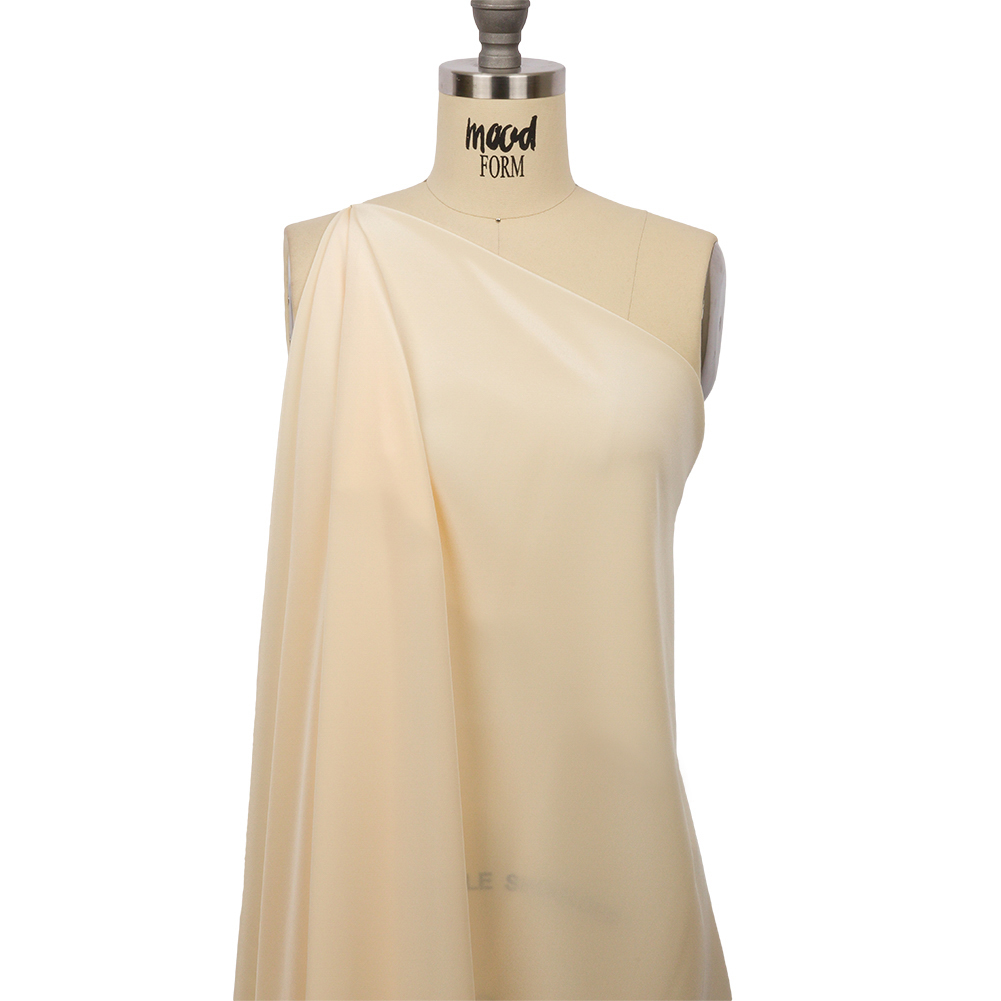 Silk Crepe de Chine – Pale Yellow – Premium Collection Silk Crepe de Chine – Pale Yellow – Premium Collection