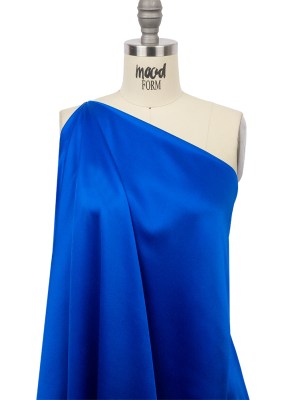 Stretch Silk Charmeuse – Princess Blue – Premium Collection Stretch Silk Charmeuse – Princess Blue – Premium Collection