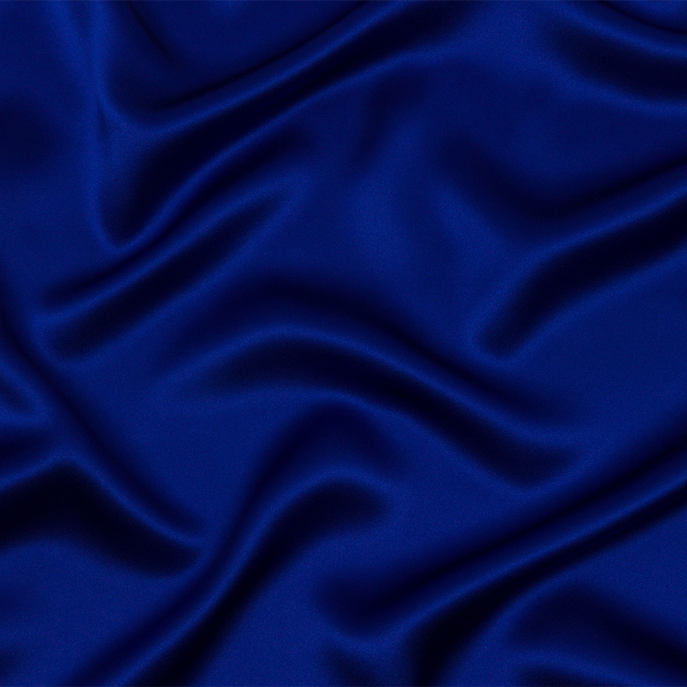 Stretch Silk Charmeuse – Mazarine Blue – Premium Collection Stretch Silk Charmeuse – Mazarine Blue – Premium Collection