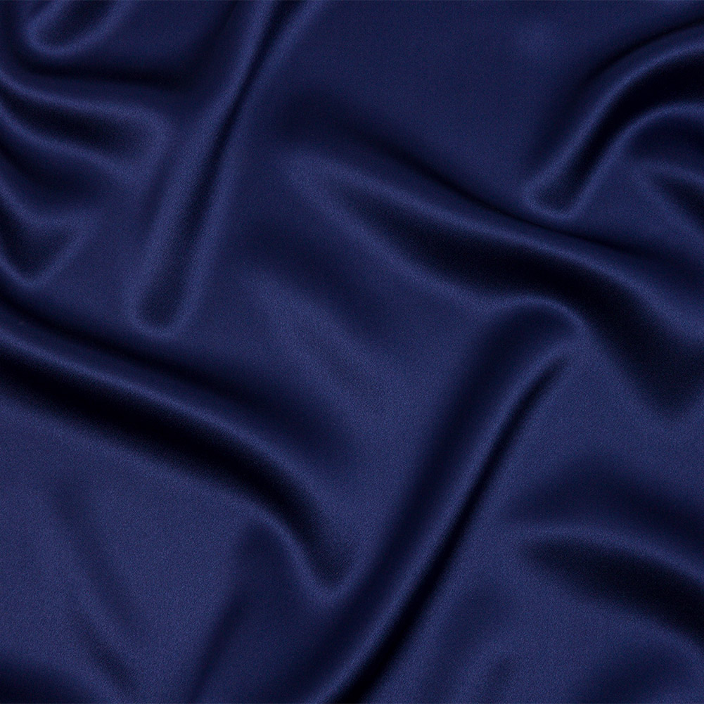 Stretch Silk Charmeuse – Estate Blue – Premium Collection Stretch Silk Charmeuse – Estate Blue – Premium Collection