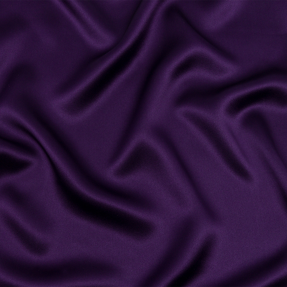 Stretch Silk Charmeuse – Grape – Premium Collection Stretch Silk Charmeuse – Grape – Premium Collection