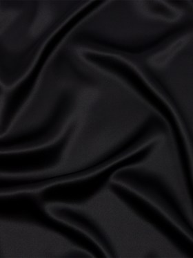 Stretch Silk Charmeuse – Black – Premium Collection Stretch Silk Charmeuse – Black – Premium Collection