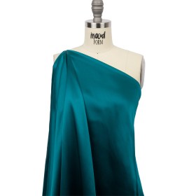 Stretch Silk Charmeuse – Deep Teal – Premium Collection Stretch Silk Charmeuse – Deep Teal – Premium Collection