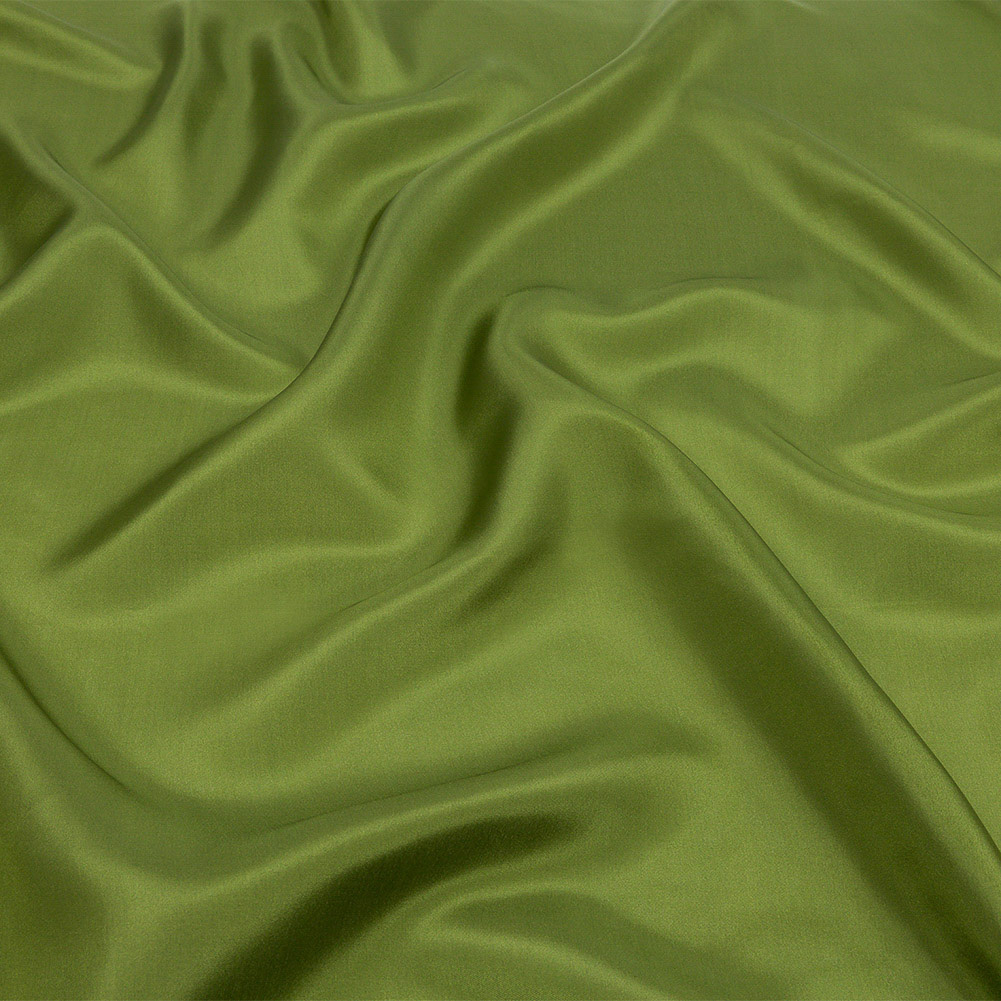 China Silk/Silk Habotai – Pesto Green – Premium Collection China Silk/Silk Habotai – Pesto Green – Premium Collection
