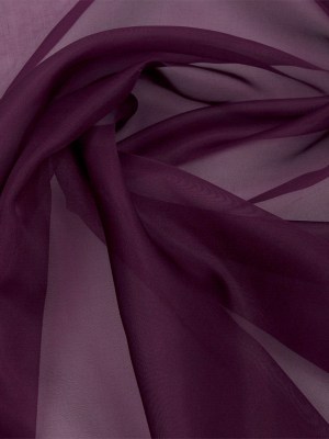 Silk Organza 44″ – Eggplant – Premium Collection Silk Organza 44″ – Eggplant – Premium Collection