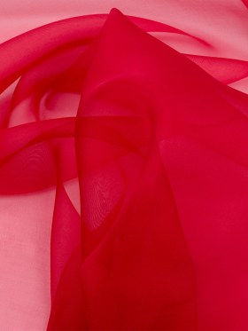 Silk Organza 44″ – Red – Premium Collection Silk Organza 44″ – Red – Premium Collection