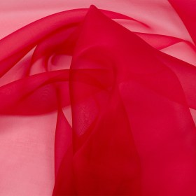 Silk Organza 44″ – Red – Premium Collection Silk Organza 44″ – Red – Premium Collection