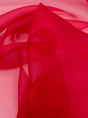 Silk Organza 44″ – Red – Premium Collection Silk Organza 44″ – Red – Premium Collection