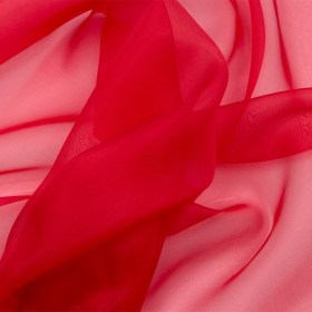 Silk Organza 44″ – Tango Red – Premium Collection Silk Organza 44″ – Tango Red – Premium Collection